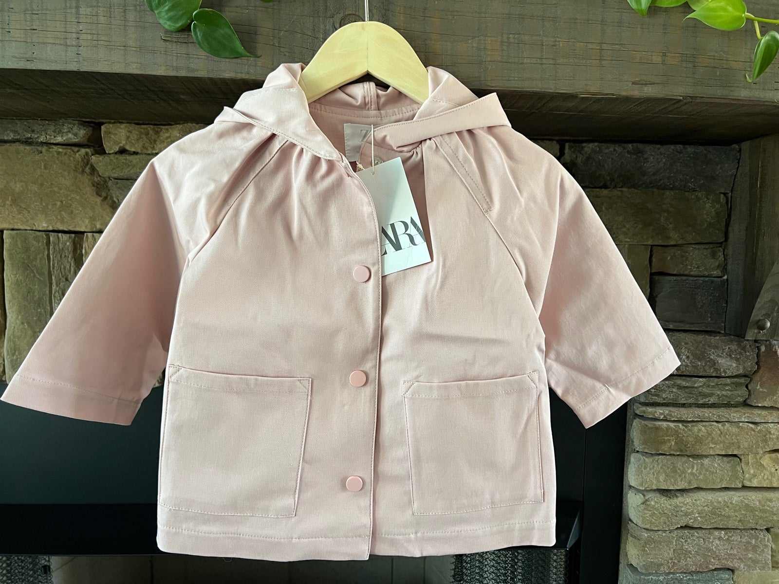 New Zara Floral Parka With Piping