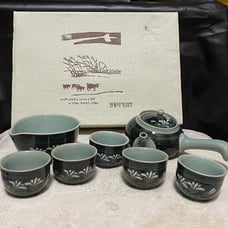 Japanese Kyusu Teapot with Tea Strainer Green Tea Tokoname Yaki Ware Vintage