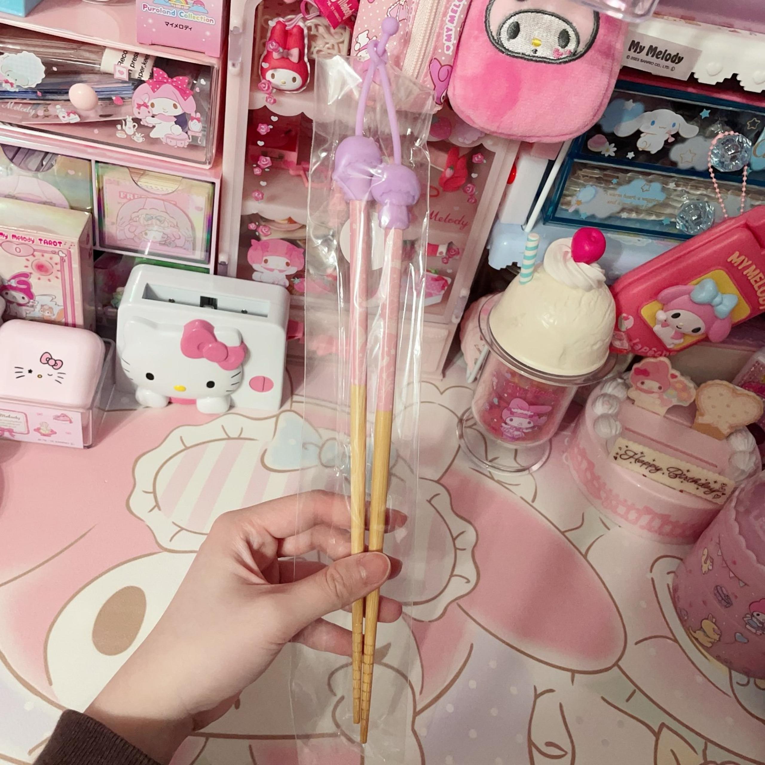 Rare Sanrio Little Twin Stars Long Cooking Chopsticks