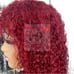 100% human hair water wave red wig