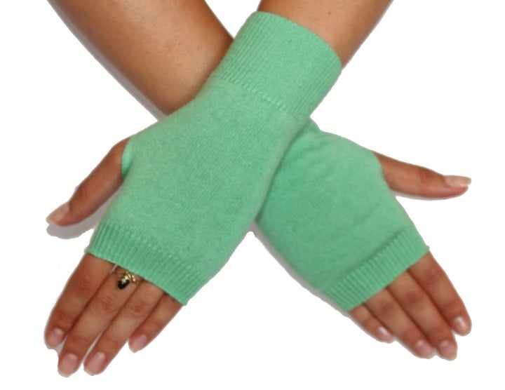 Silk Cashmere Fingerless gloves wrist mt