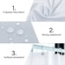 4Pcs Waterproof Fabric Bathroom Shower Curtain Set 3D Printed Flower Pattern