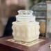 Vintage Square Bubble Jar Soy Candle Dragons Blood