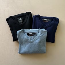 X RAY Classic Basic V-Neck Sweater Bundle