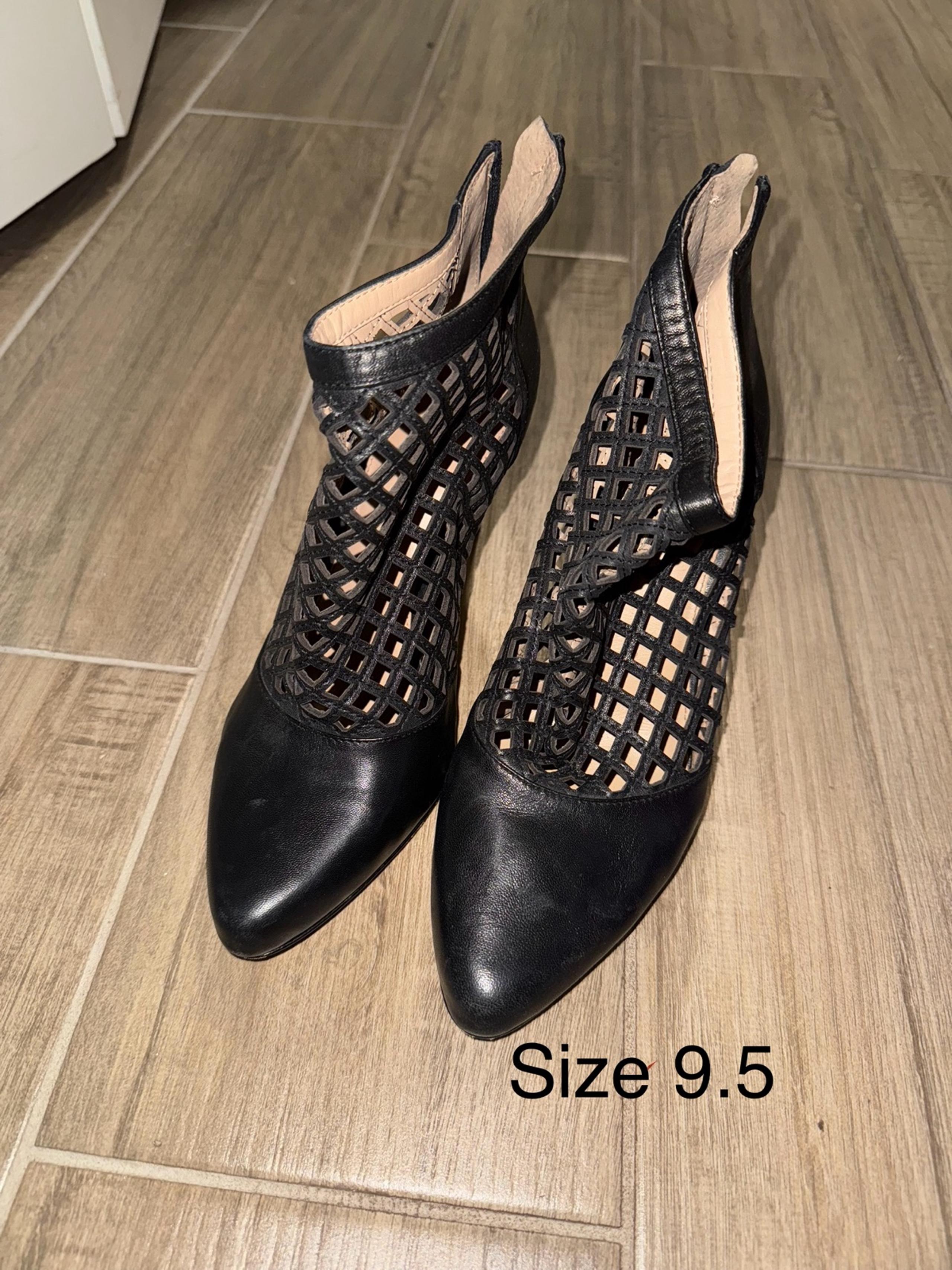 ANTONIO MELANI Black Cutout Heels