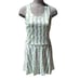 Boast Court White Green Floral Toile Racerback Sleeveless Tennis Dress Small