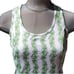 Boast Court White Green Floral Toile Racerback Sleeveless Tennis Dress Small