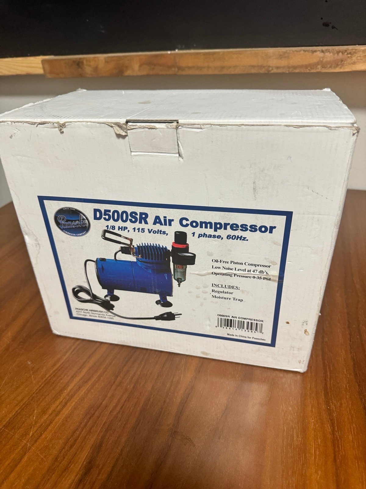 Paasche 1/8 HP Airbrush Air Compressor