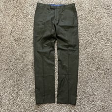 Epaulet Los Angeles Pleated Trousers Lightweight Green Pants 35x34