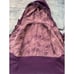 Lululemon Purple Peacock Feather Full Zip Reversible Hoodie Jacket Size 8
