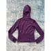 Lululemon Purple Peacock Feather Full Zip Reversible Hoodie Jacket Size 8
