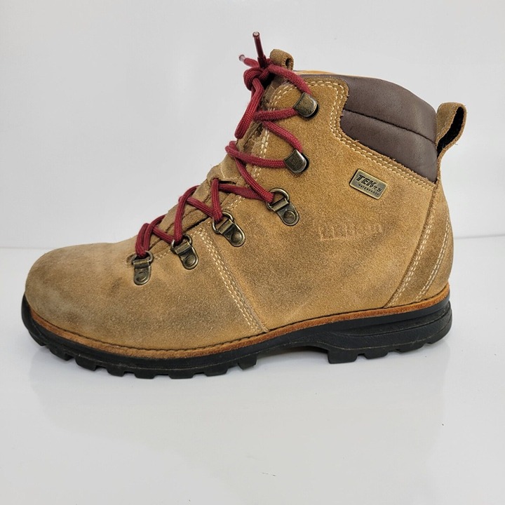 LL Bean Knife Edge Boots Waterproof Suede Hiking 302458 Mens Size 7 Brown