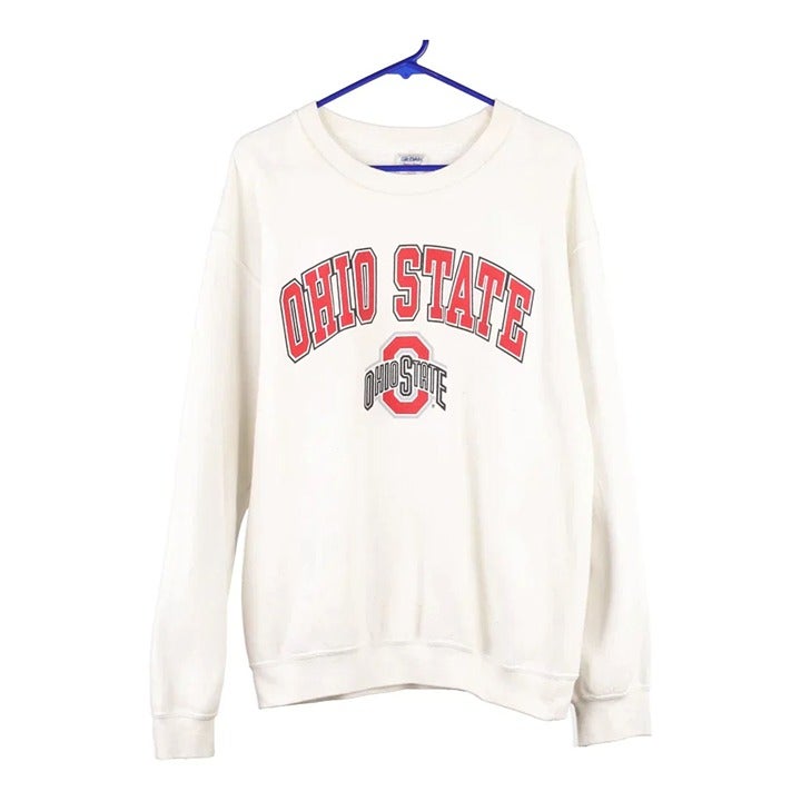 Ohio State College Sweatshirt - Cream Cotton Blend T-Shirt