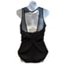 Spanx Slimming Mesh Swimsuit One Piece Black CutOut Back Size 14 style 2374 New