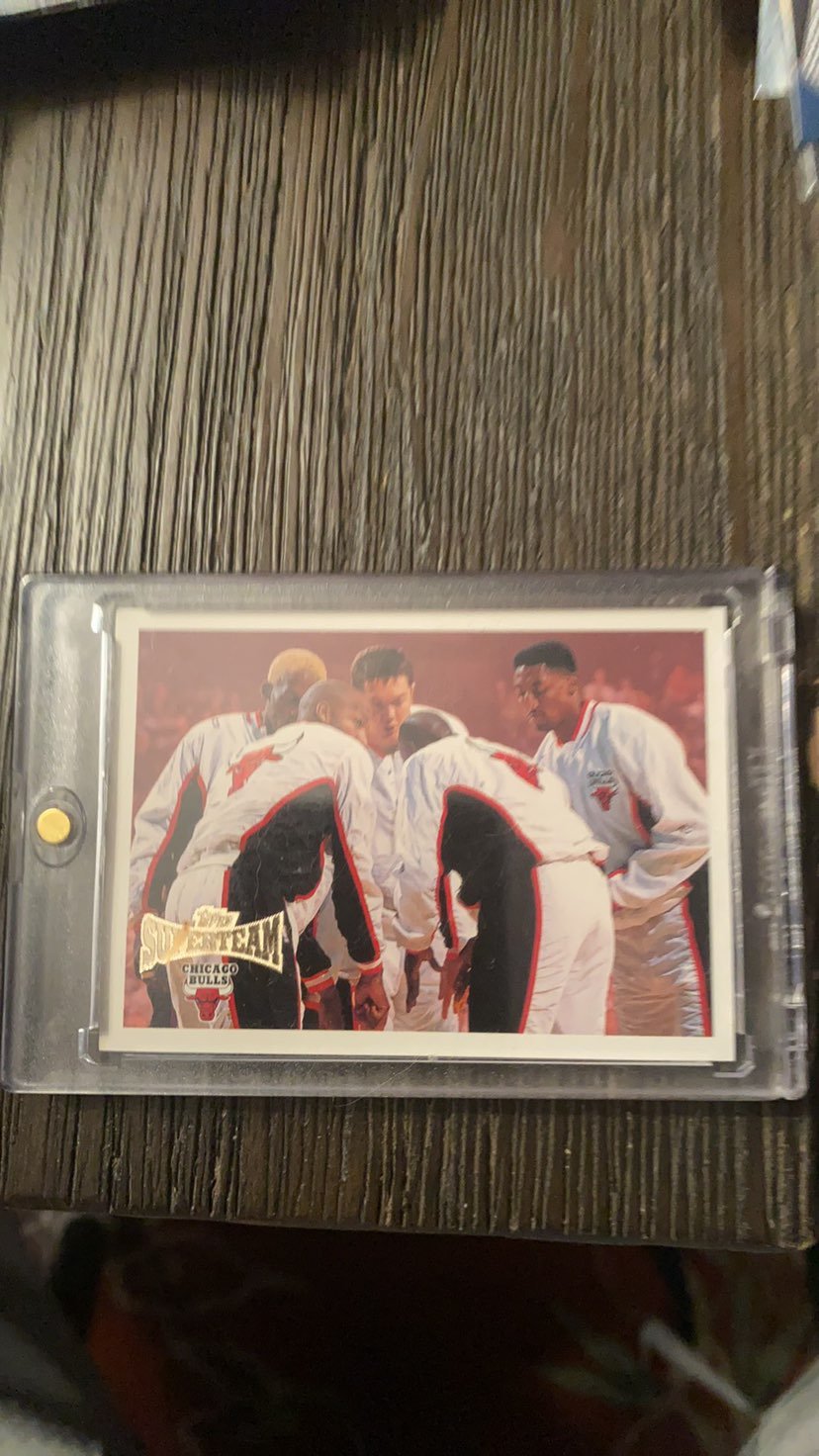 SUPER RARE 1996 topps superteam sweepstakes card CHICAGO BULLS