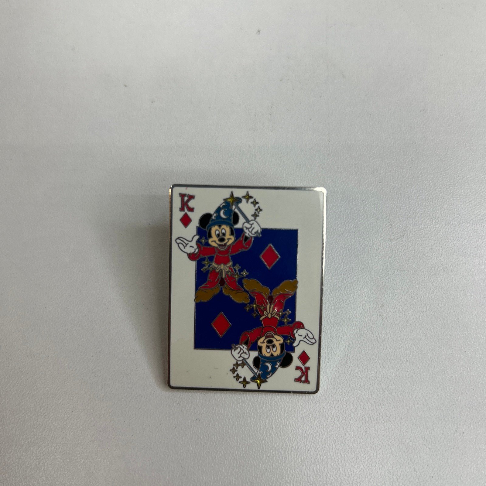 Disney Mickey Mouse King Of Diamonds Playing Card Pin LE 1000