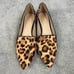 Aldo Womens Kappaw Leopard Calf Hair Loafer Slip on Size 8.5