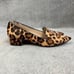 Aldo Womens Kappaw Leopard Calf Hair Loafer Slip on Size 8.5