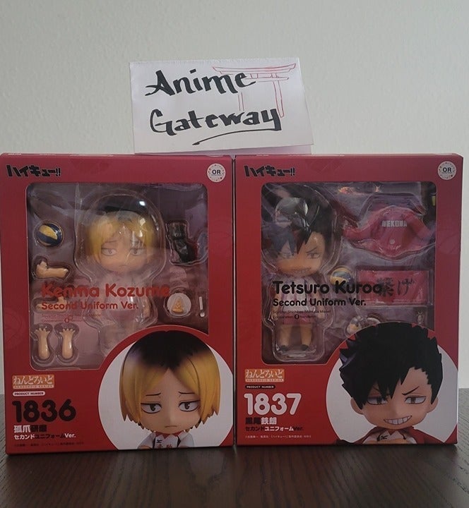 Haikyuu! Kozume Kenma 1836 & Kuroo Tetsurou 1837 Nendoroids 2nd Uniform Version!