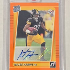 2022 Donruss Najee Harris Orange Parallel Rated Rookie Auto