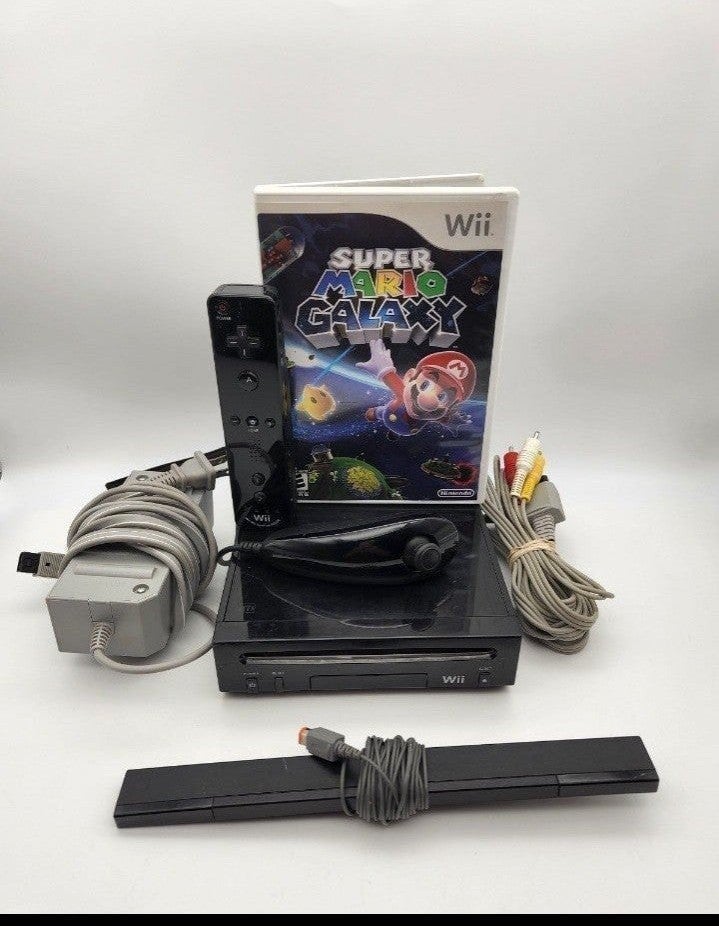 Nintendo Wii Console W/ super mario galexy