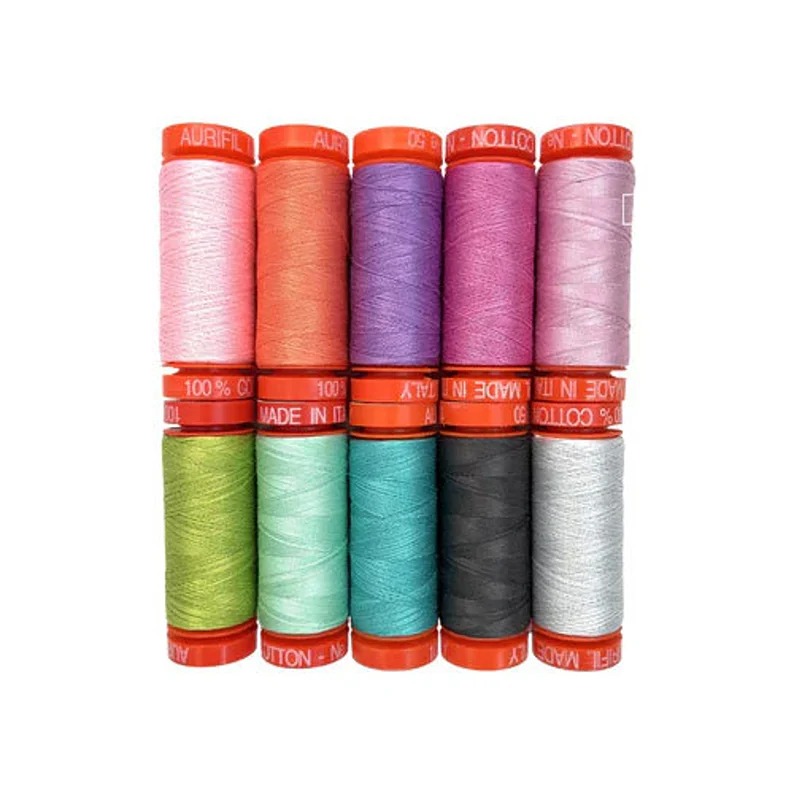 Aurifil Thread Designer Collection - Roar by Tula Pink 10 Small Spools 100%