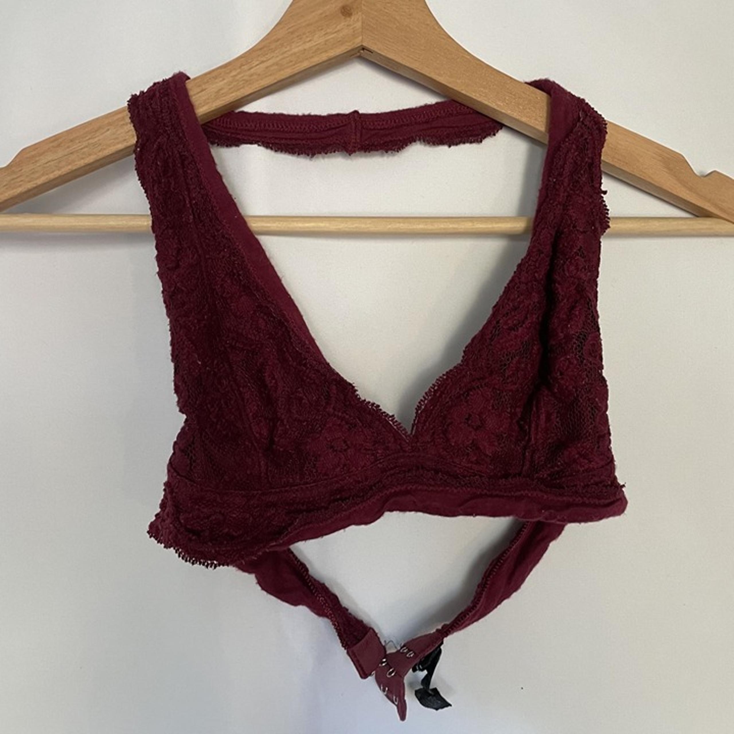 Urban Outfitters Out from Under lacy pink halter top women's size s bra bralette