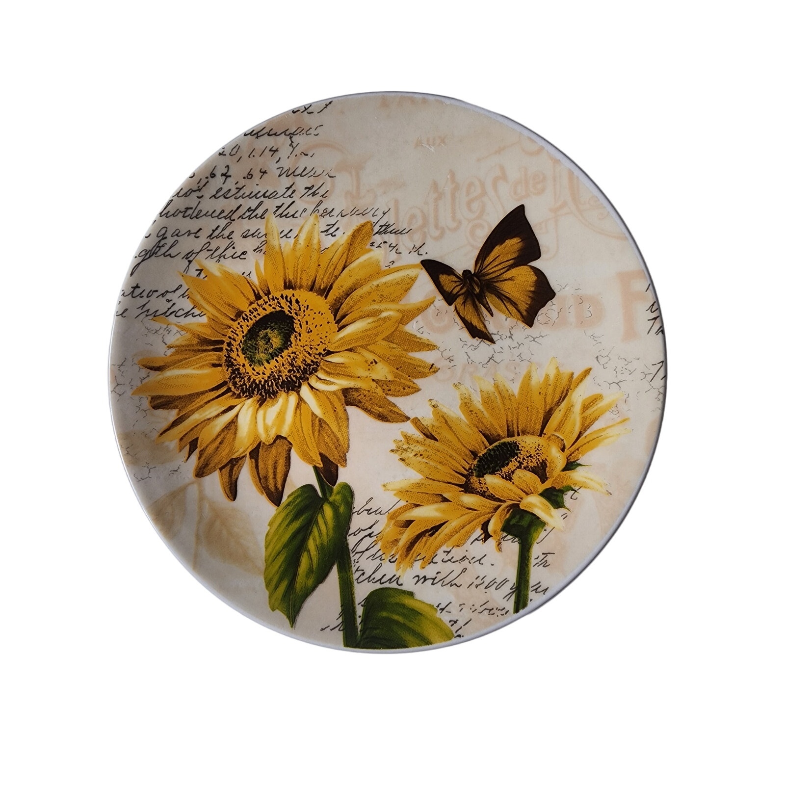PFALTZGRAFF Gold White SUNFLOWER 6 Salad Plates - Set of 6