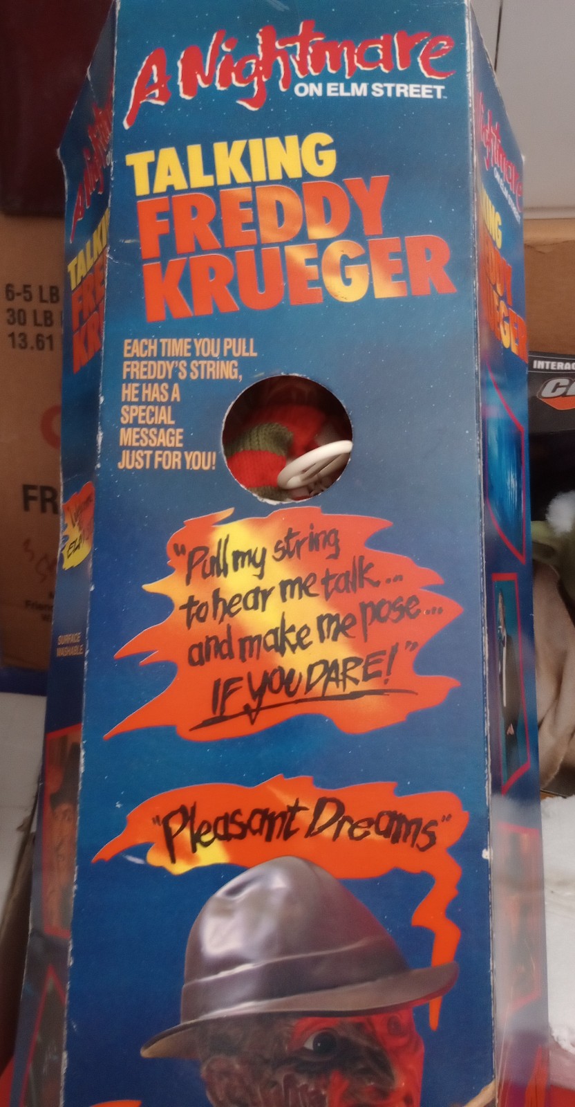 Nightmare on Elm street Freddy Krueger pull sold string doll