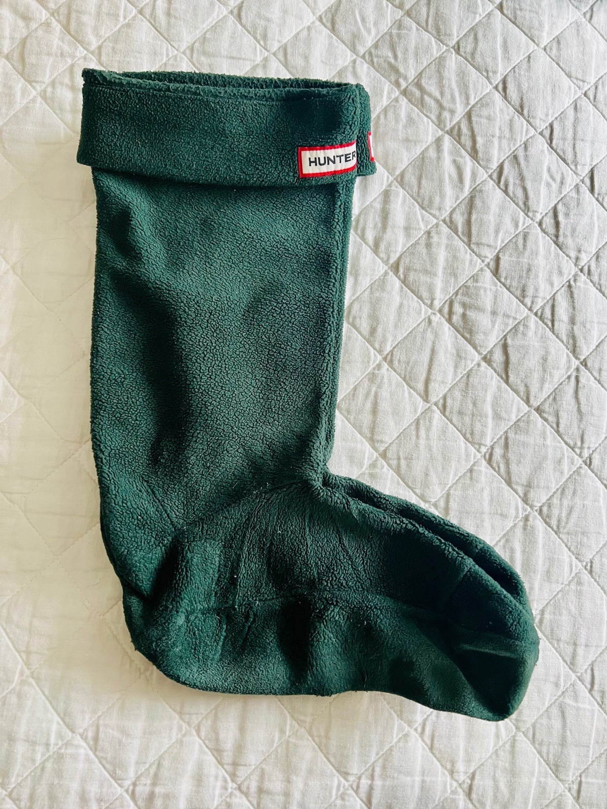 Hunter boot socks in hunter green - Women’s US L (8-10)