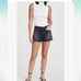 7 for All Mankind Eclipse Black Monroe Cut Off Shorts, NEW, Size 29, MSRP 128