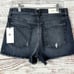 7 for All Mankind Eclipse Black Monroe Cut Off Shorts, NEW, Size 29, MSRP 128