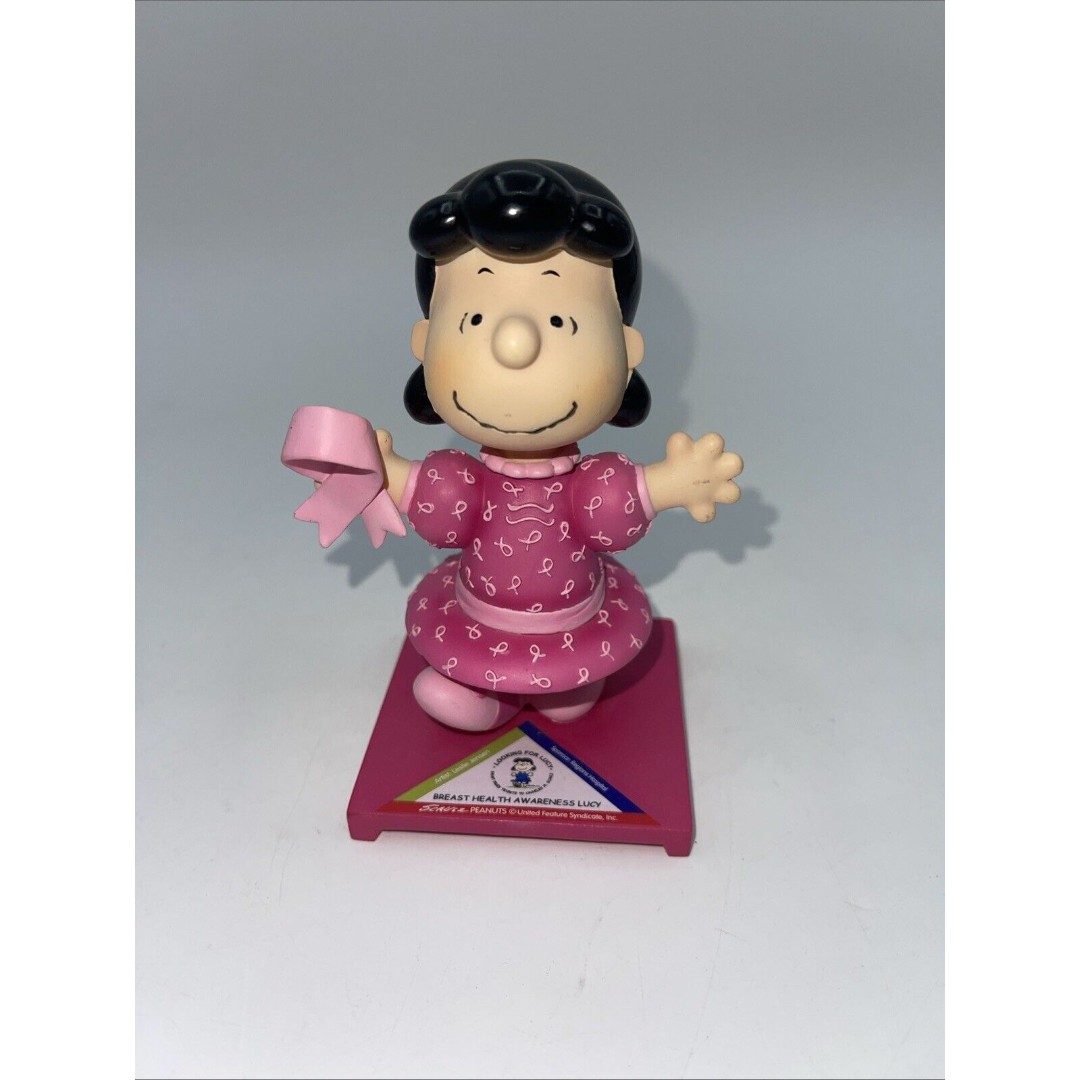 Peanuts Snoopy Lucy Westland Figure, Breast Cancer Awareness Looking For Lucy ￼