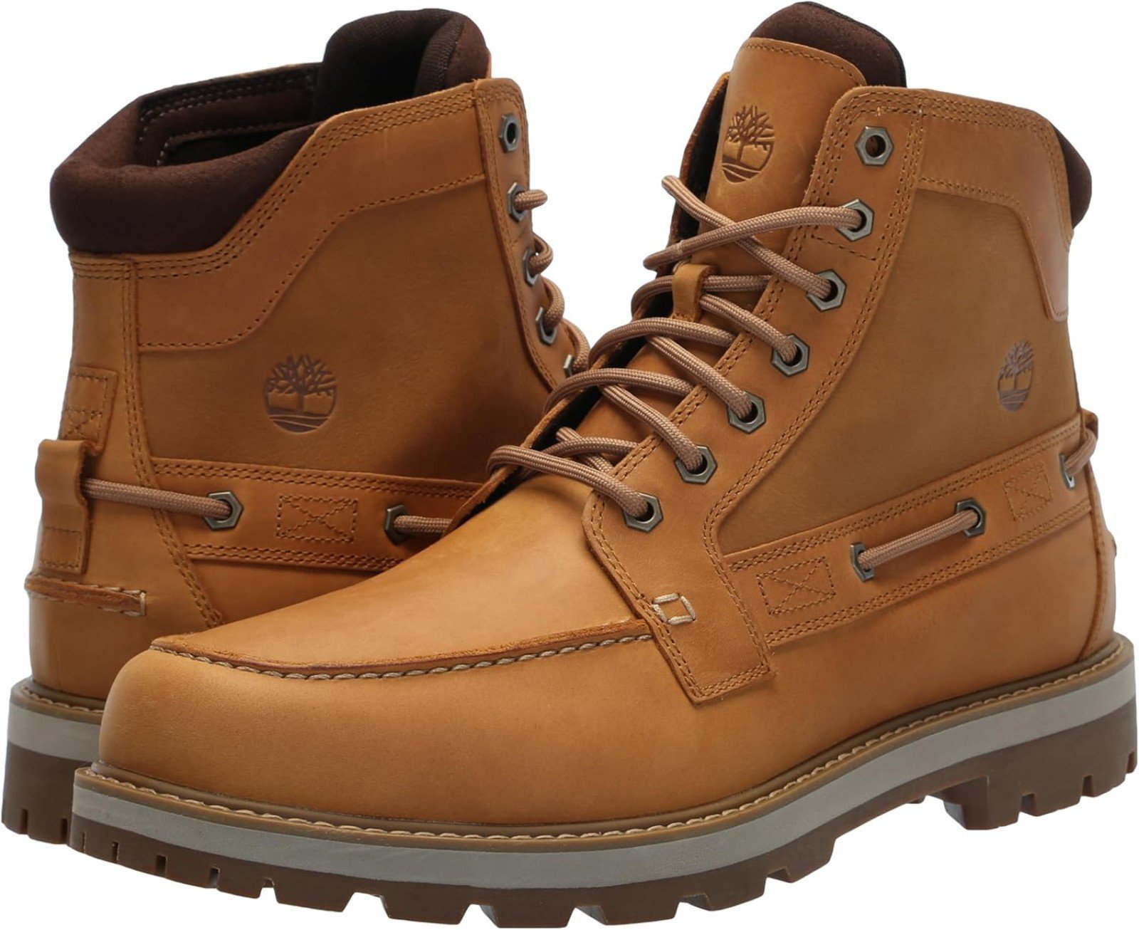 Timberland Britton Road Mid Lac Boot Wheat Full Grain Woman Size 9.5 Men Size 8