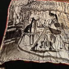 Henri Bendel Whippet And Cafe Scarf NWT