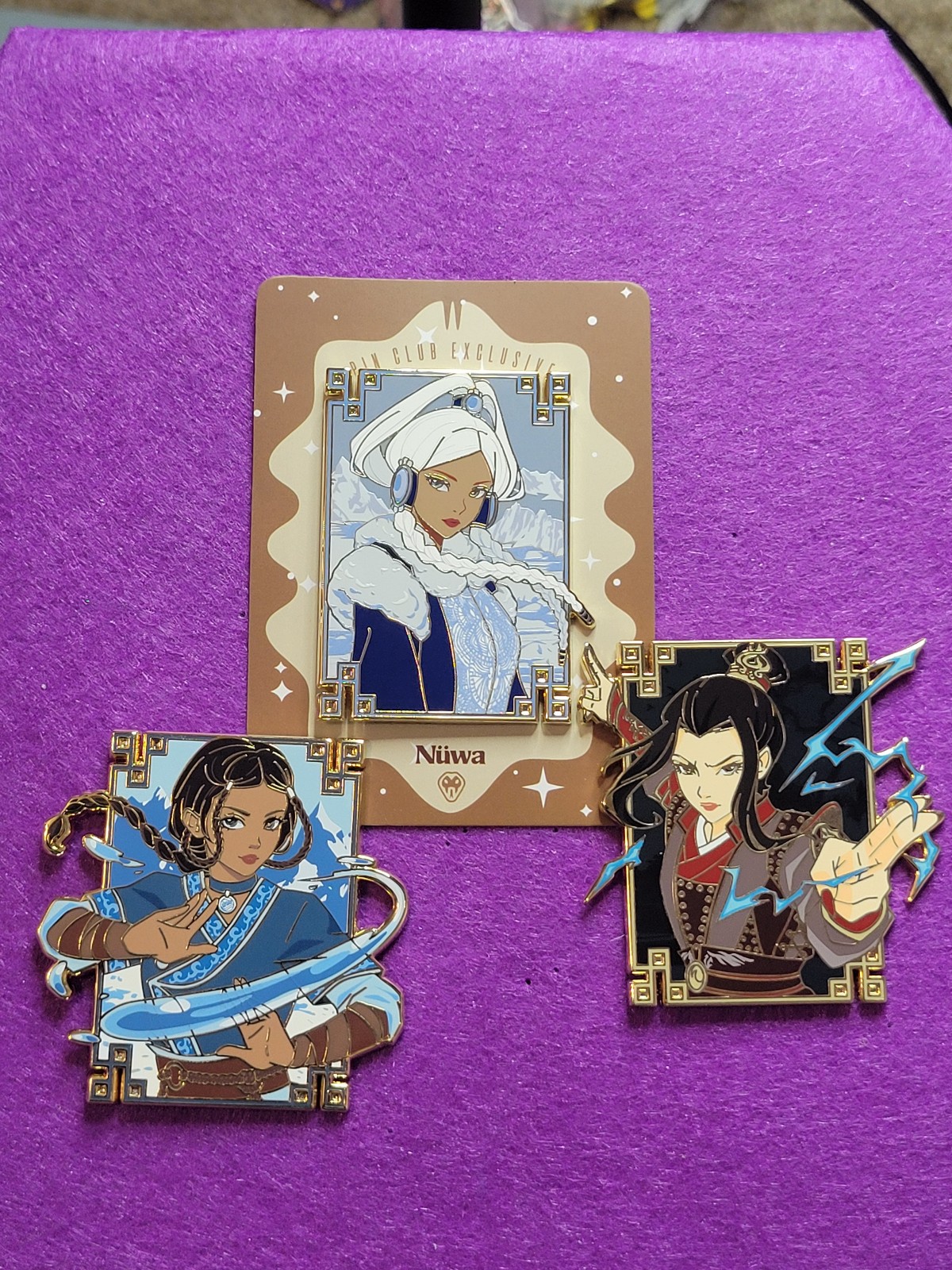 Set of 3 Avatar - Made by Nuwa pins