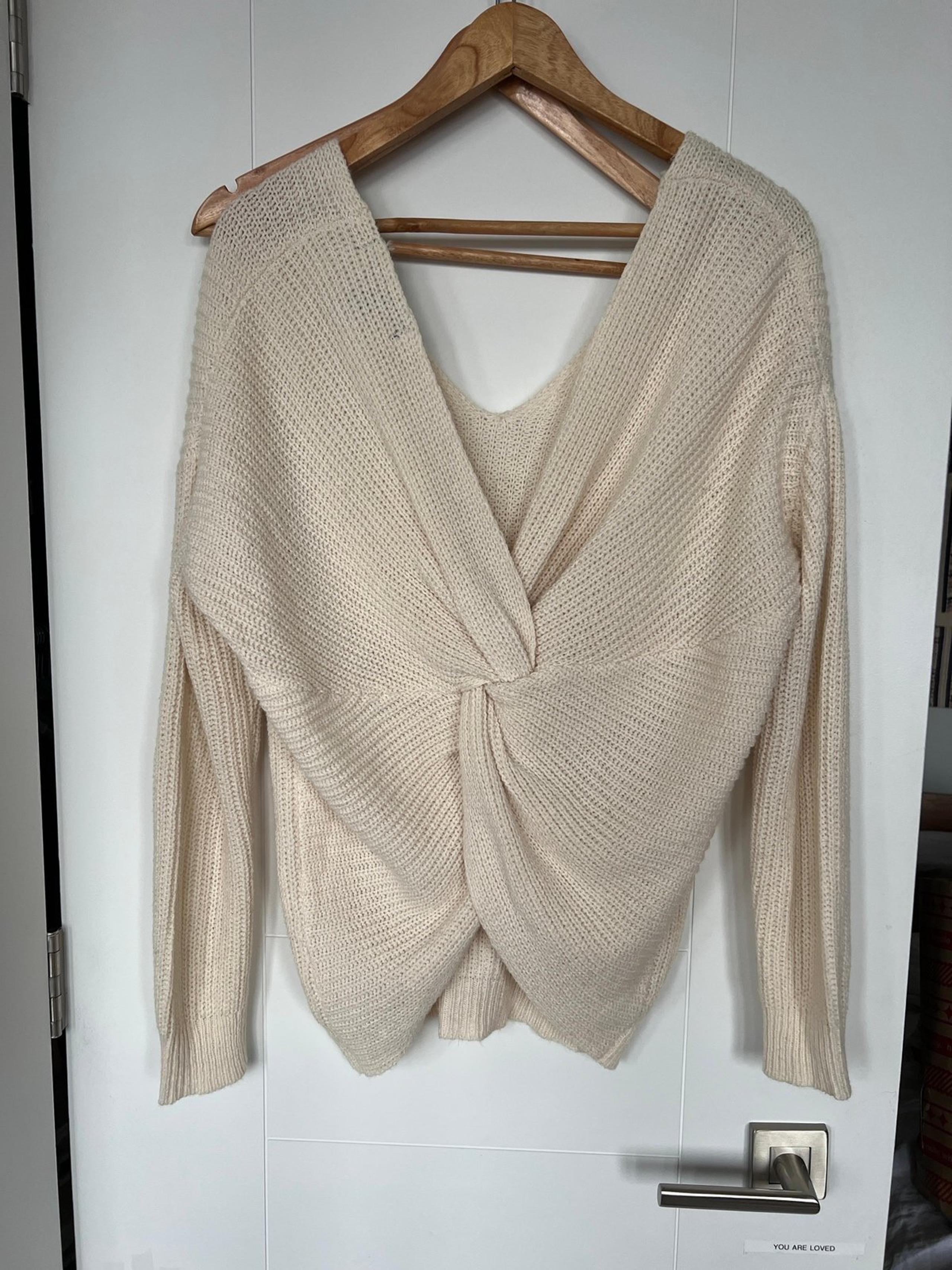 Twisted Knot Back Sweater