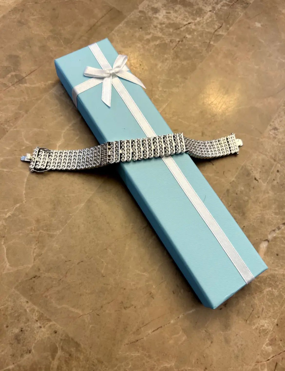 ABSOLUTELY STUNNING! 2 Carat Six Row Diamond Tennis Bracelet