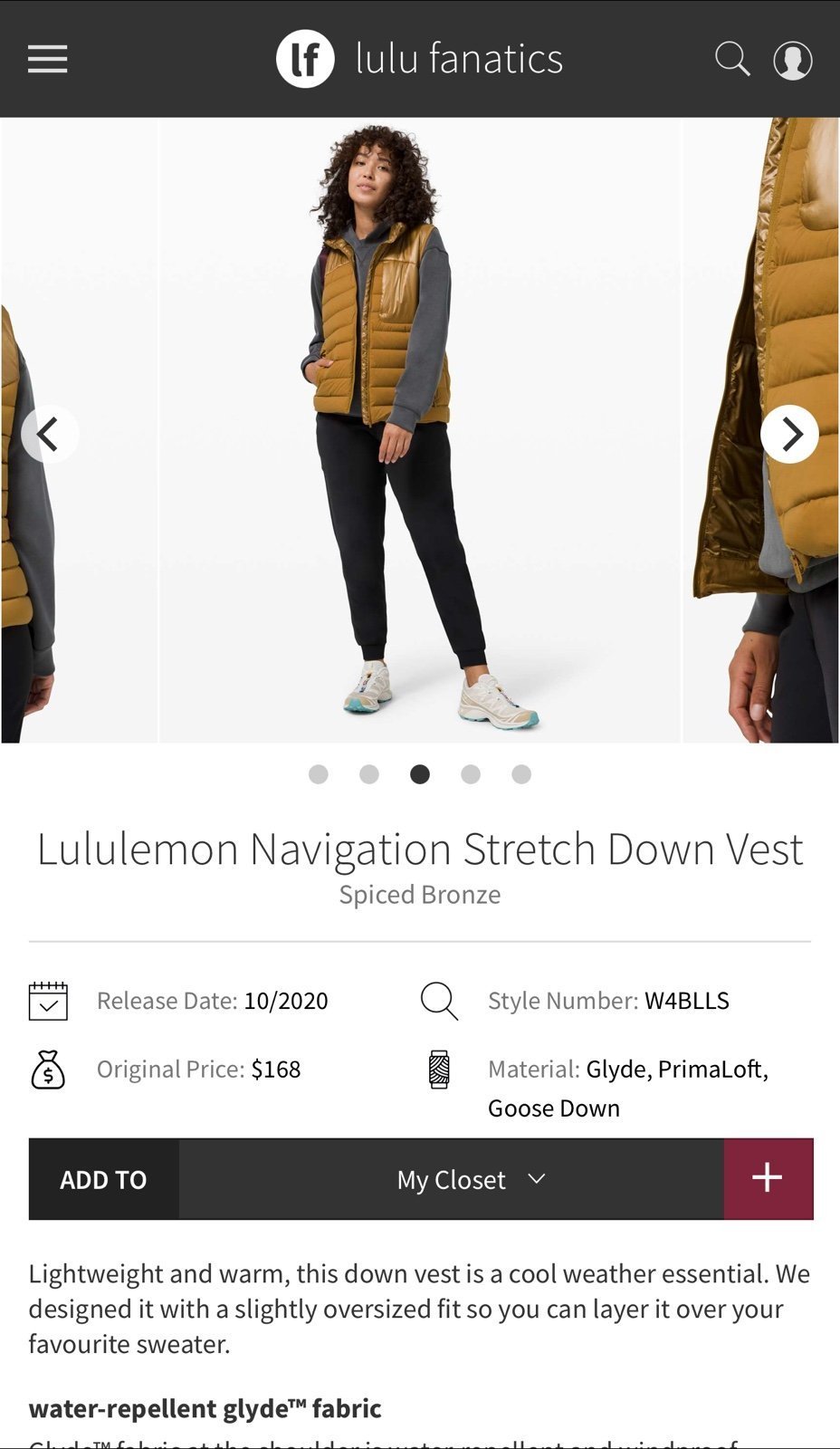 Lululemon Navigation Stretch Down Vest 6