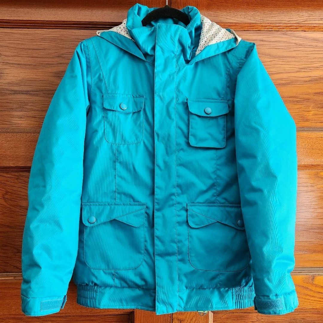 Burton Kids L(14-16) Girls Snow Boarding Ski Jacket Hooded Waterproof Coat