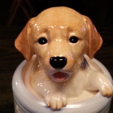 YELLOW LAB Dog Treat Cookie Jar by DNC