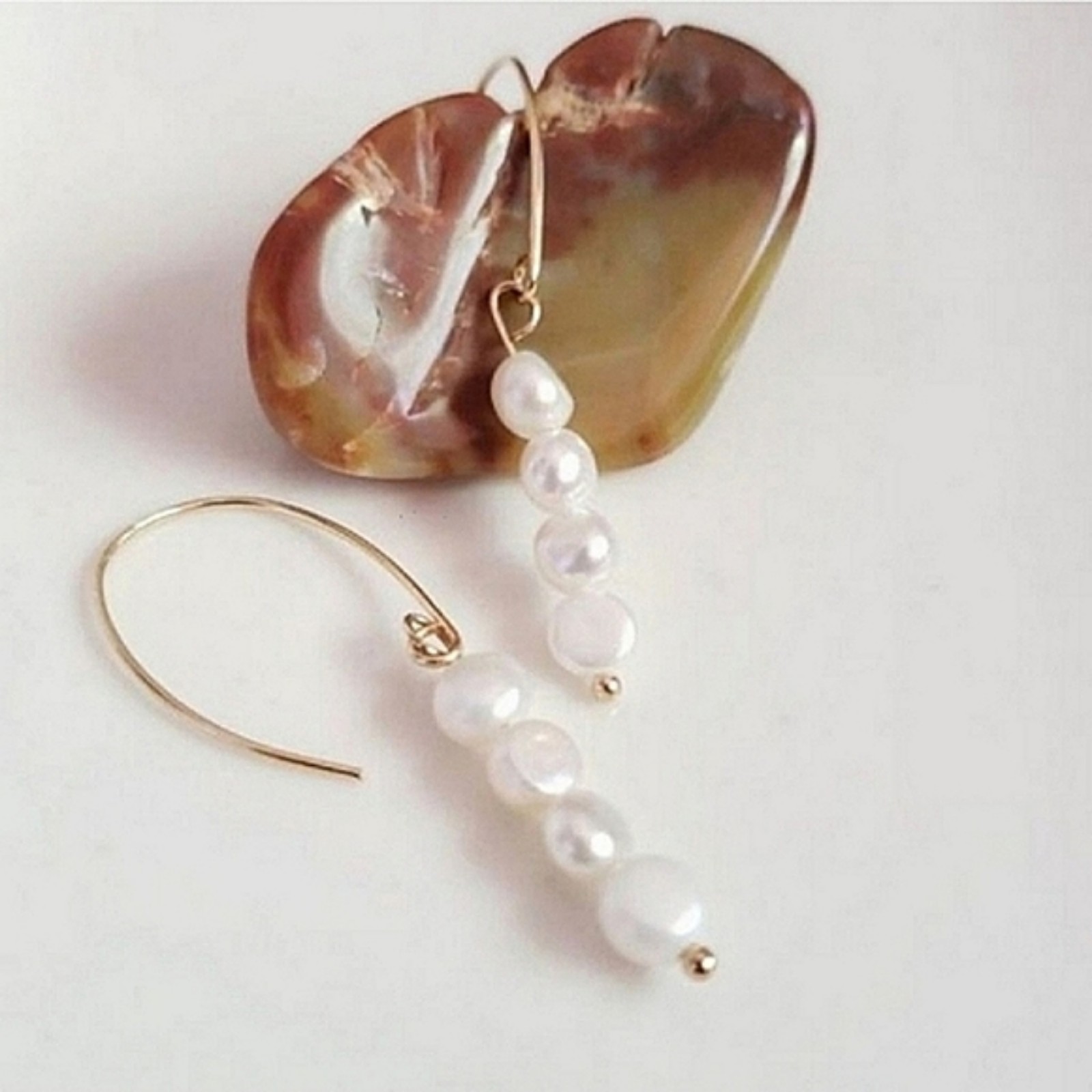 Anthropologie Real Pearl Earrings