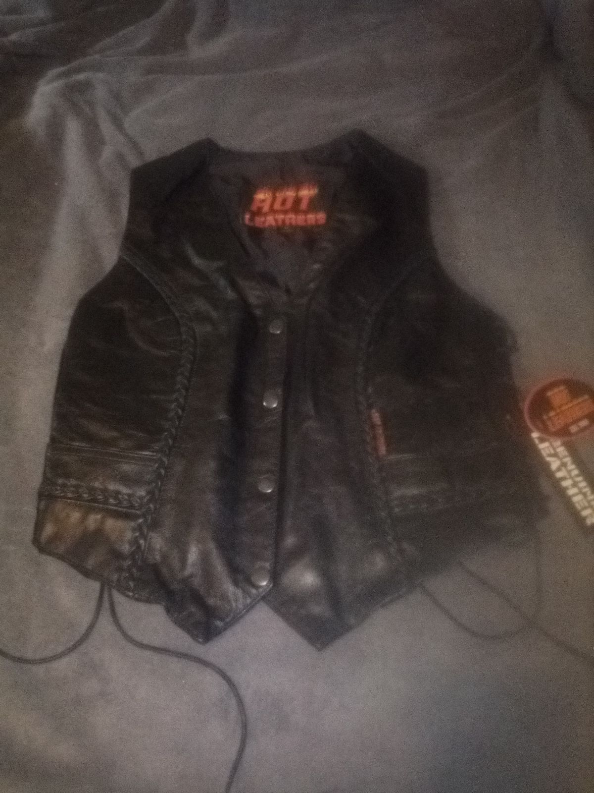Leather vest
