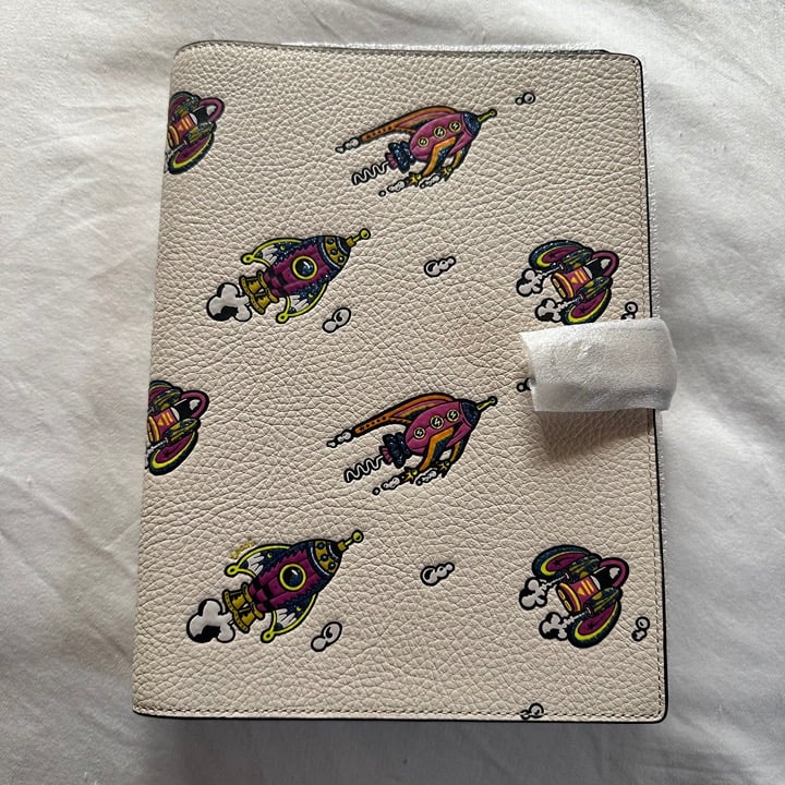 Coach Notebook Cover - Rocket Ship