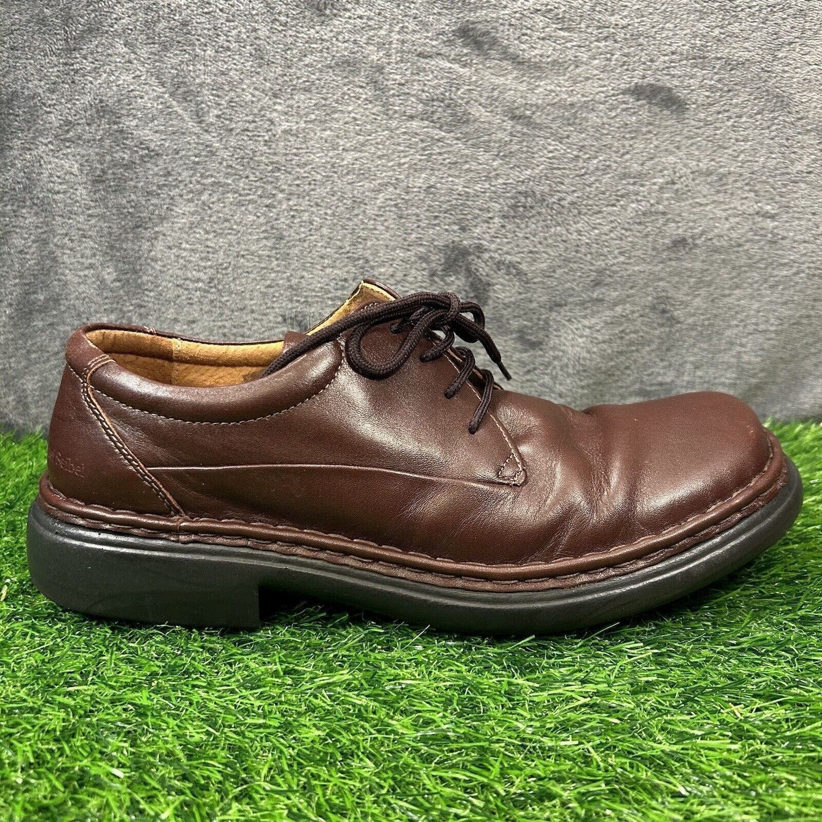 Josef Seibel Oxfords Mens 9.5 Brown Dress Shoes Leather Lace Up Casual Walking