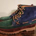 RALPH LAUREN SUEDE CORDUROY COLOR BLOCK BOOTS SZ 11.5