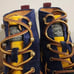 RALPH LAUREN SUEDE CORDUROY COLOR BLOCK BOOTS SZ 11.5