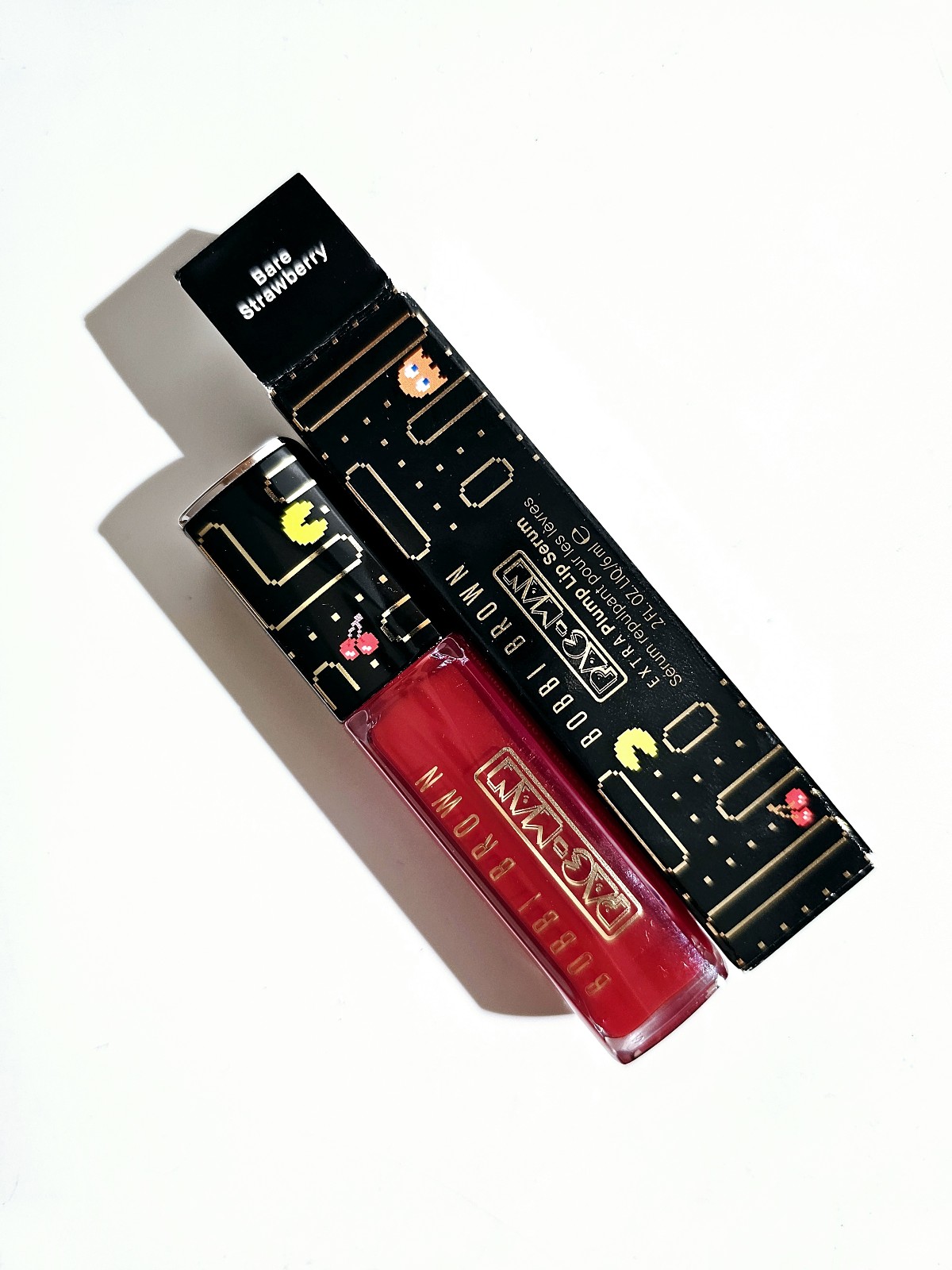 Bobbi Brown Pac-Man Extra Plump Lip Serum Bare Strawberry New LE