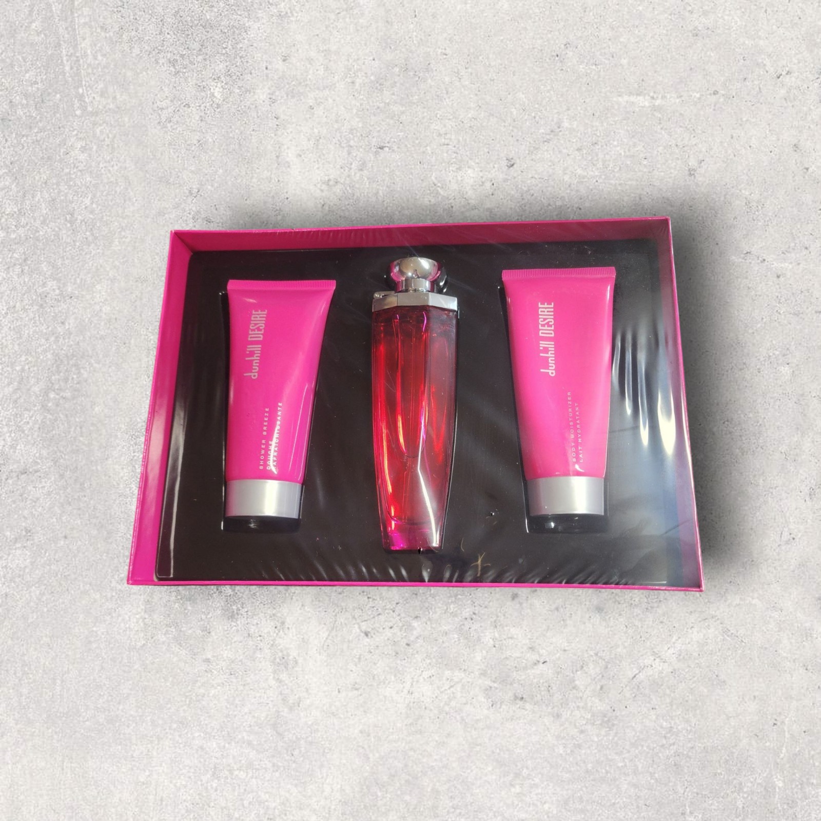 Alfred Dunhill Desire Woman Perfume, Lotion & Bodywash/Shower Gel Set