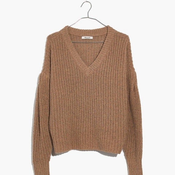 NWT Madewell Pleat Sleeve Pullover Sweater 2X